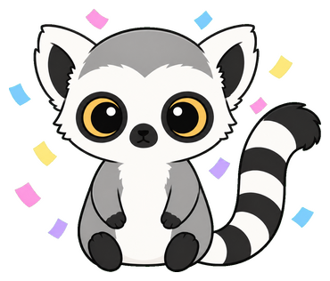 KKORI, the studio's ring-tailed lemur mascot